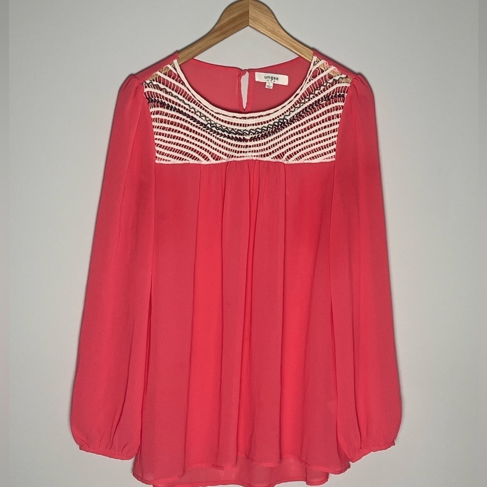 🚩 Final Sale
Umgee | Pink Crochet Boho Blouse